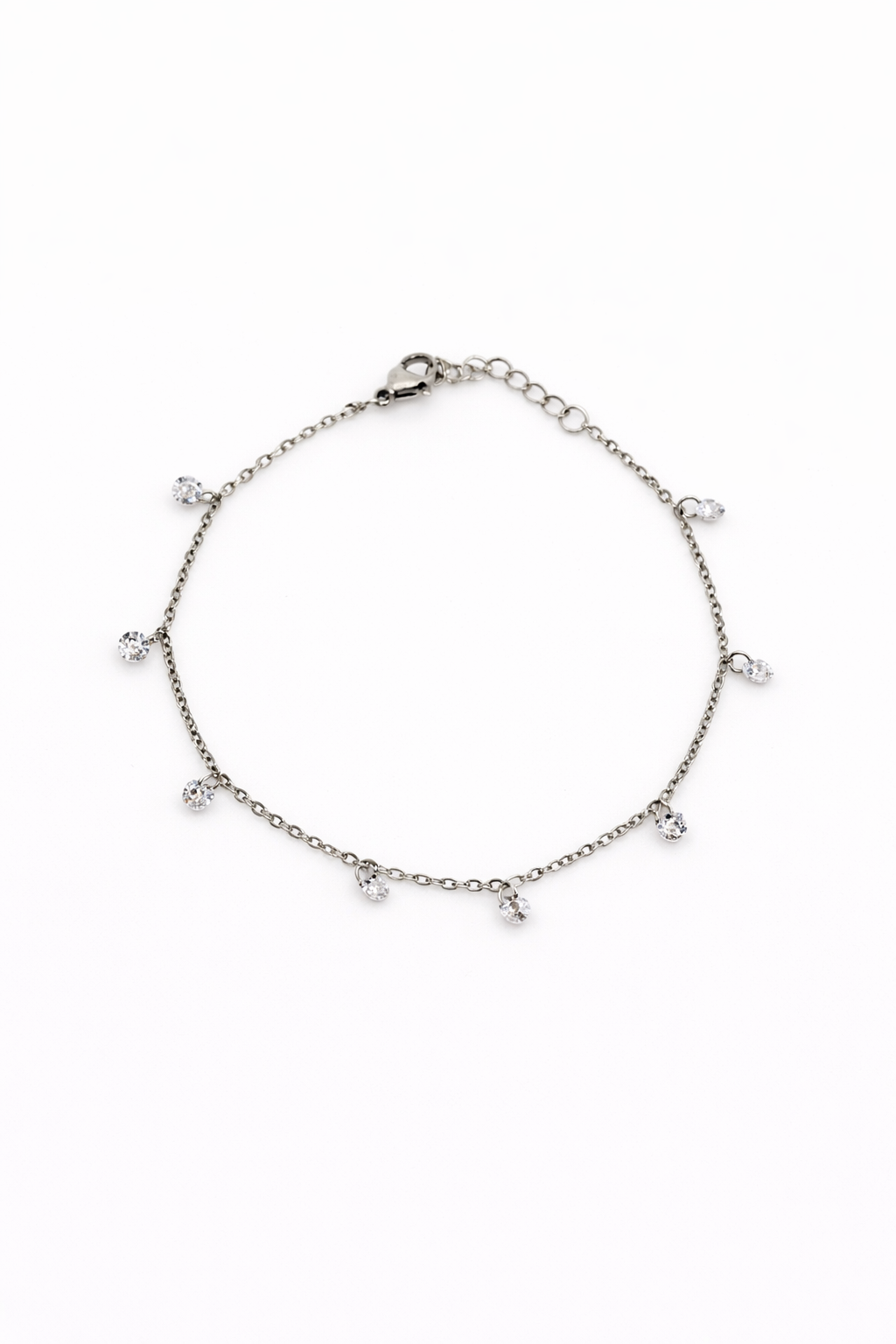 Silver-tone delicate bracelet by Atelier Épure — fine chain with subtle crystal accents and a clean, elegant finish.