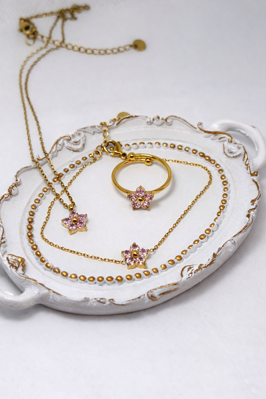 FLEURÉ D’OR Necklace - ROSÉ