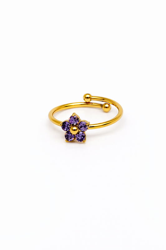 FLEURÉ D’OR Ring - AMETHYST