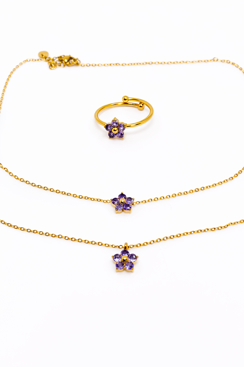 FLEURÉ D’OR Ring - AMETHYST