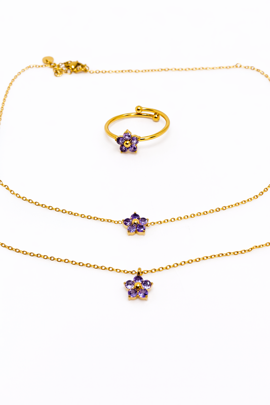 FLEURÉ D’OR Ring - AMETHYST